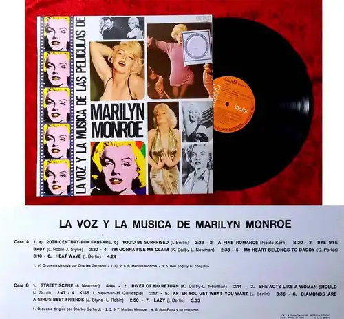 LP Marilyn Monroe: La Voz y la Musica de Marilyn (RCA PL-42430) Spanien 1978