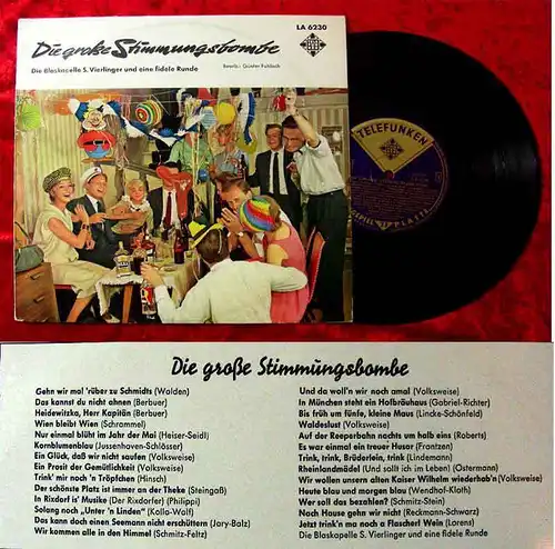 25cm LP Die große Stimmungsbombe Blaskapelle S. Vierlinger
