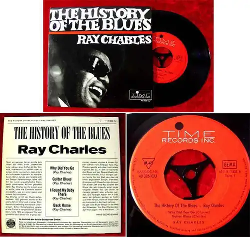 EP Ray Charles: The History of the Blues (Time 40 326) D - im Ariola Vertrieb
