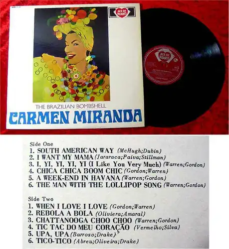 LP Carmen Miranda: The Brazilian Bombshell (ce of Hearts) UK
