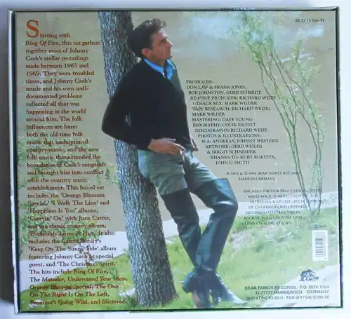 6 CD Box Johnny Cash: The Man In Black 1963 - 1969 (Bear Family) D 1995