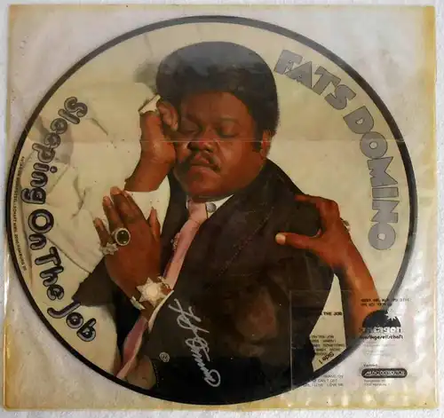 LP Picture Disc Fats Domino: Sleeping On The Job (Antagon PD 3215) D 1979