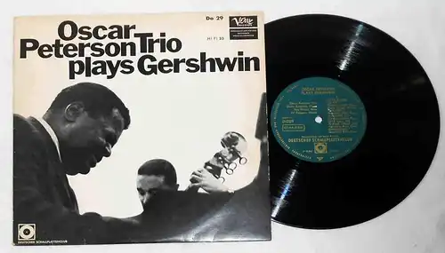 25cm LP Oscar Peterson Trio Plays Gershwin (Verve DO 29) Dt. Schallplattenclub