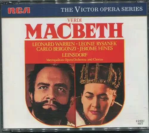 2CD Box Verdi: Macbeth - Warren Rysanek Bergonzi Leinsdorf (RCA) 1987