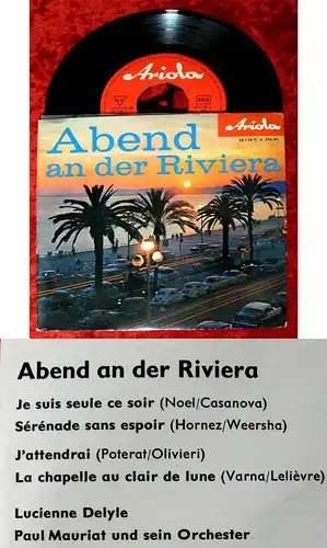 EP Lucienne Delyle & Paul Mauriat: Abend an der Riviera (Ariola 36 126 C) D