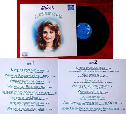 LP Nicole: So viele Lieder sind in mir (Jupiter 625666 BU) D 1983