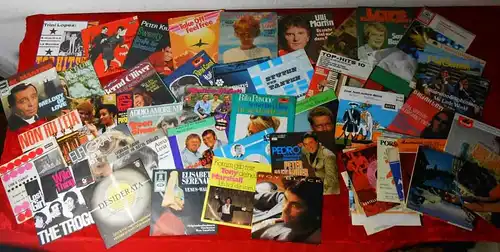 50 Singles Pop/Schlager -Vinylsammlung- Troggs Caterina Valente Roy Black usw...