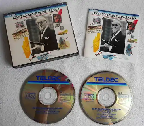 2CD Benny Goodman Plays Classic Beethoven Brahms Weber (Teldec) 1985