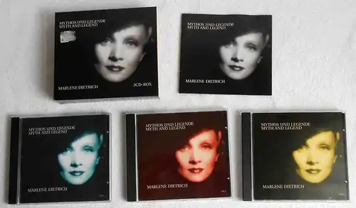 3CD Box Marlene Dietrich: Mythos und Legende (EMI) 