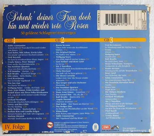 3 CD Boxen Goldene Schlagererinnerungen (EMI) (insg. 9 CD´s) 1930er - 1950er 