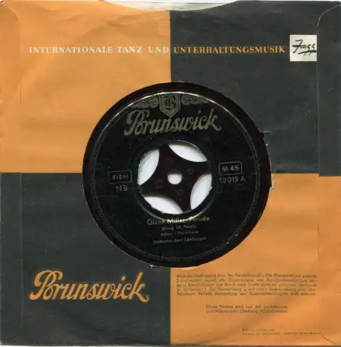 Single Kurt Edelhagen: Glenn Miller Parade (Brunswick 12 019) D