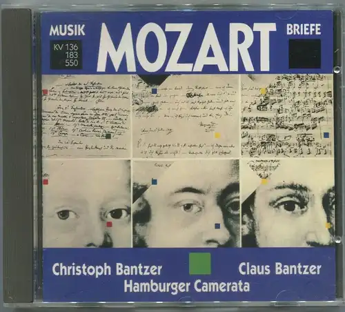 CD Christoph & Claus Bantzer Hamburger Camerata: Mozart Musik & Briefe (1990)