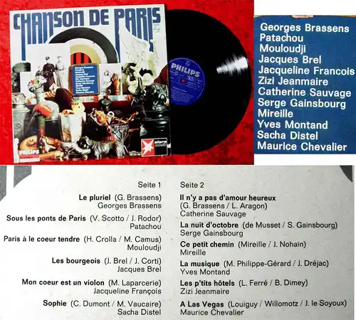LP Chanson de Paris (Philips 840 591 PY) D 1967