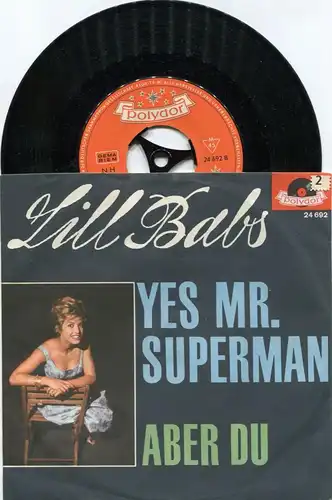 Single Lill Babs: Yes Mr. Superman (Polydor 24 692) D