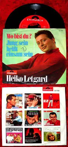 Single Heiko Letgard: Wo bist Du? (Polydor 52 768) D