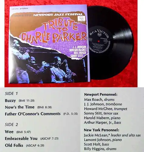 LP Newport Jazz Festival - Tribute to Charlie Parker