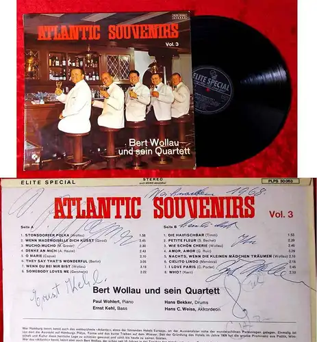 LP Bert Wollau Quartett: Atlantic Souvenirs 3 (Elite Special PLPS 30063)Signiert