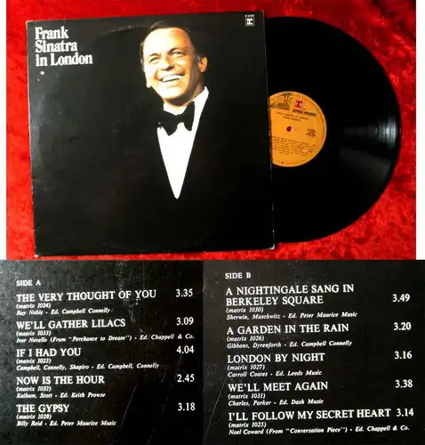 LP Frank Sinatra in London (Reprise W 54062) I 1965