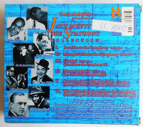 4CD Box Lalo Schifrin: Jazz Meets Symphony Collection w/Booklet + Bonus