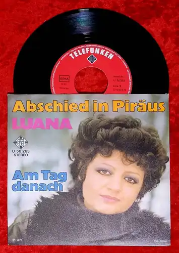 Single Luana: Abschied in Piräus (Telefunken U 56 263) D 1973