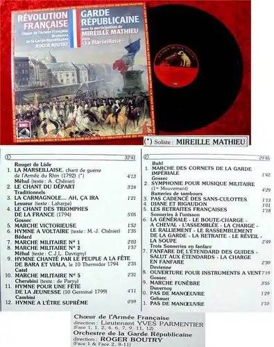 LP Mireille Mathieu Roger Boutry Garde Republicaine Revolution Francaise (HMV)