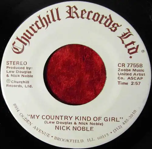 Single Nick Noble: Big Man´s Cafe (Churchill CR 7755) US