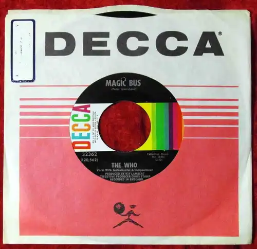 Single Who: Magic Bus (Decca 32362) US 