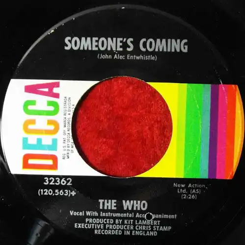Single Who: Magic Bus (Decca 32362) US 
