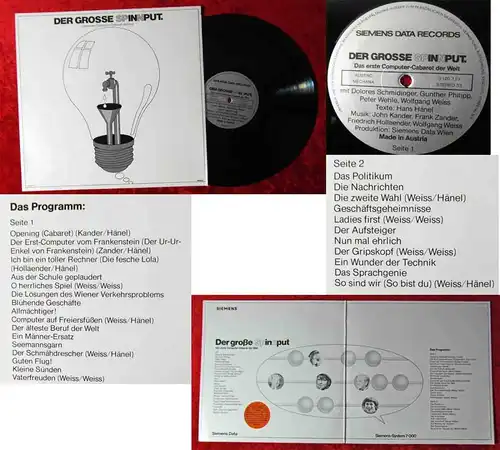 LP Der große Spinnput - das erste Computer Cabaret der Welt - A 1976 -