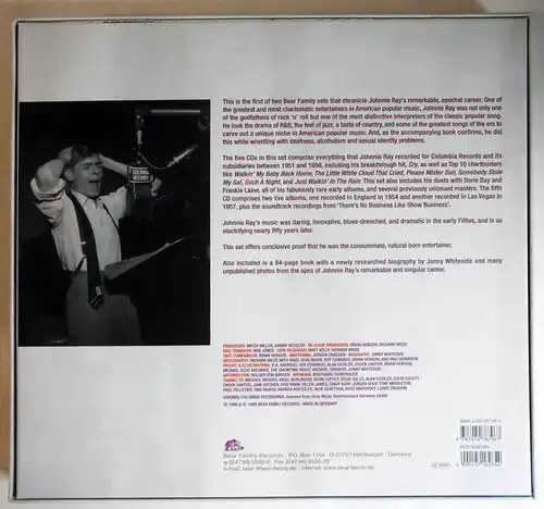 5 CD Box Johnnie Ray: Cry  (Bear Family) 1999