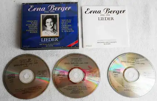 3CD Box Erna Berger: Lieder (Pilz) 1990