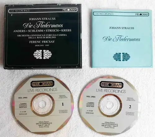 2CD Box Strauss: Fledermaus Ferenc Fricsay Peter Anders Anny Schlemm 1949