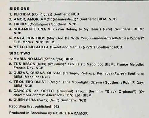 LP Cliff Richard & Shadows: When In Spain (EMI 1A 052-06728) NL 
