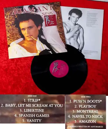 LP Adam Ant: Strip (CBS 25705) NL 1983
