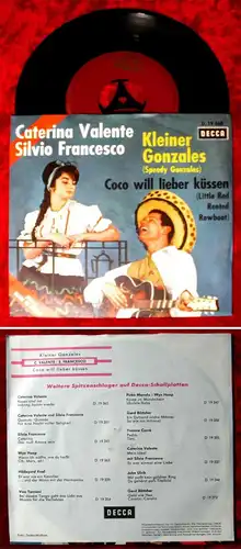 Single Caterina Valente & Silvio Francesco: Kleiner Gonzales (Decca D 19 368) D