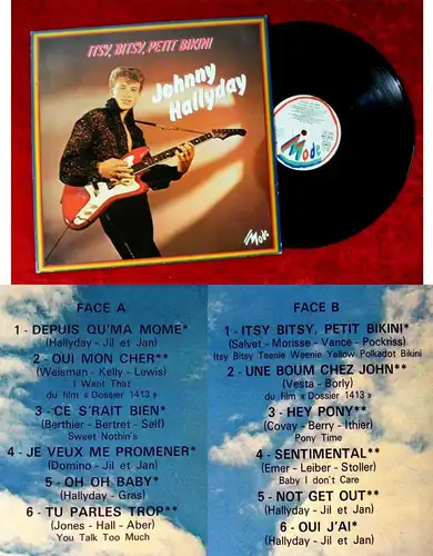 LP Johnny Hallyday: Itsy, Bitsy, Petit Bikini (Mode 509033) F