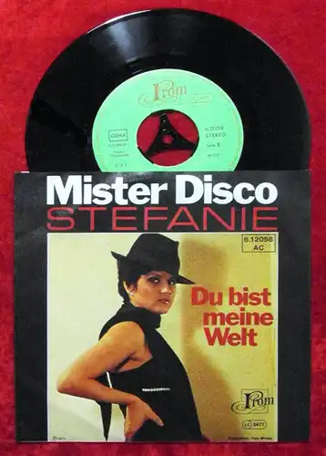 Single Stefanie: Mister Disco (Prom 612058 AC) D 1977