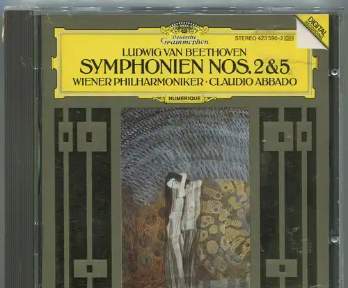 CD Claudio Abbado:  Beethoven Symphonien Nos. 2 & 5 (DGG) 1988