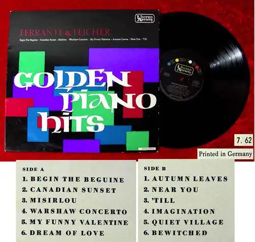 LP Ferrante & teicher: Golden Piano Hits (United Artists 669 108) D 1962