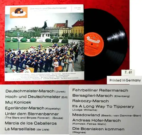 LP Original Hoch-und Deutschmeister Julius Herrmann (Polydor 46 567 LPHM) D 1961