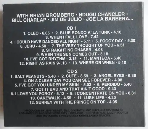 2CD Set Jazz Standards  Stanley Clarke David Benoit... (ECM) 2004