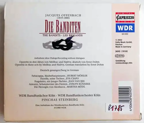 CD Offenbach: Die Banditen (WDR) 2002