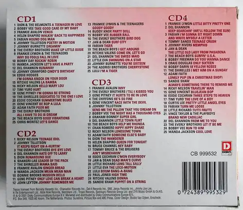 4 CD Box Teenage Idols (2001)