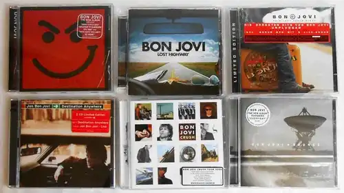 7 CD´s  Bon Jovi  - Sammlung -