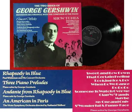 LP The Two Sides of George Gershwin (Halycon de Luxe  HDL 101) UK 1983