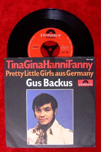 Single Gus Backus: TinaGinaHanniFanny (Polydor 2041 006) D 1970