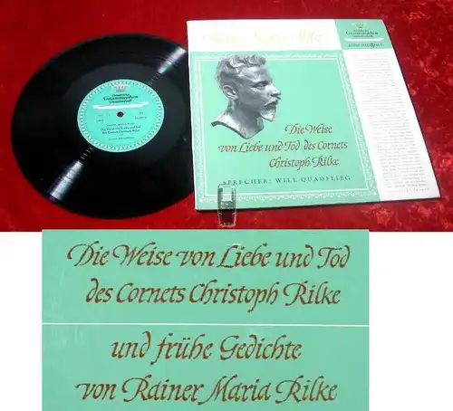 25cm LP Will Quadflieg: Rilke Liebe & Tod des Cornets