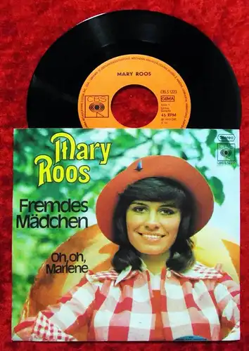 Single Mary Roos: Fremdes Mädchen (CBS S 1223) D 1972