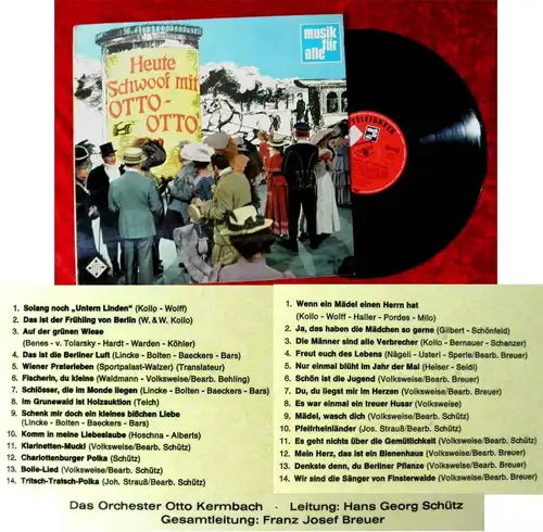 LP Otto Kermbach: Heute Schwoof mit Otto-Otto (Telefunken NT 389) D