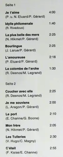LP Yves Montand: Le Grand Chansonnier (Philips H 865) Dt. Schallplattenclub